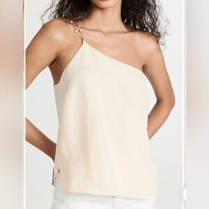 Cami NYC Cream Asymmetrical Camisole
